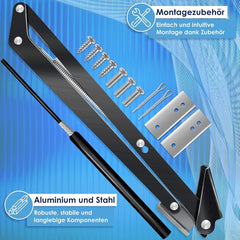 KESSER® Automatische raamopener voor broeikassen - 45 cm - Zwart