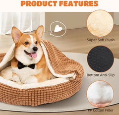 Kattenmand - Kattenbed - 65x58x16 cm - Bruin - Nobleza