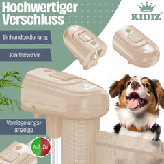 KIDIZ® Verstelbaar Traphekje - Veiligheidshekje - tot 180cm - Beige