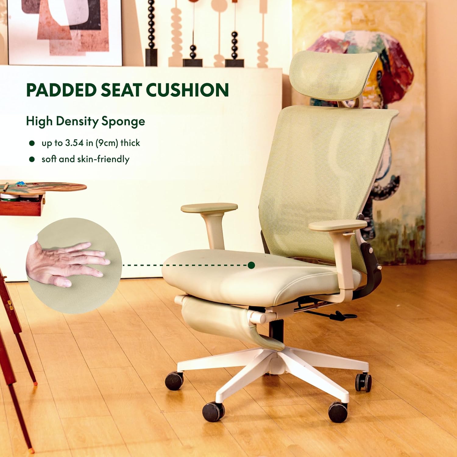 Ergonomische Bureaustoel -  Office Chair - Gamestoel - Volwassenen - Groen - FLEXISPOT