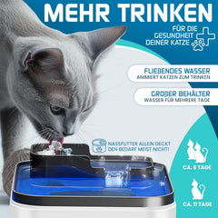 LOVPET® Kattenfontein -Drinkfontein voor katten - 3,5L - Wit
