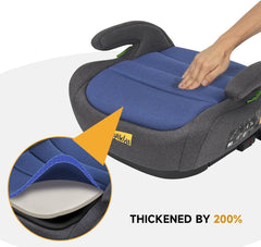 Zitverhoger isofix - Stoelverhoger auto - 6-12 jaar - Blauw - Jovikids