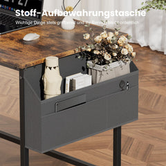 Bureau - Computertafel - Computerbureau - 80x50 cm - Bruin - HLONONE