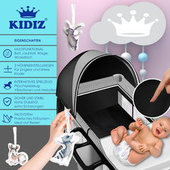KIDIZ® 3in1 Babybedje - Campingbedje - Ledikant  - Zwart