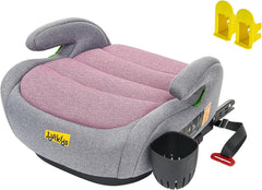 Zitverhoger isofix - Stoelverhoger auto - 6-12 jaar - Roze - Jovikids