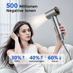 Fohn - Haardroger - Föhn met diffuser - 1500W - Zilver - Teendow