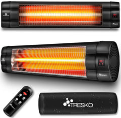 TRESKO® Terrasverwarmer - Draaibaar - Verstelbaar - 2500W - Zwart
