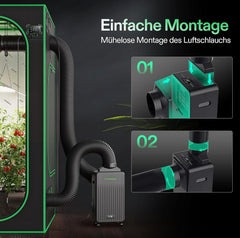 Luchtontvochtiger - Dehumidifier - Slaapkamer & Badkamer - Zwart - AeroDrain D12 - VIVOSUN