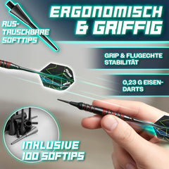 Elektrisch Dartbord - Met 12 darts - Dartboard - RE:SPORT •