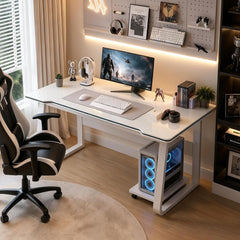 XUEGW Gamingbureau, computerbureau, 80x50cm, kunstzinnig bureau voor studenten, modern, eenvoudige stijl, pc, hout, geschikt, draagbaar bureau voor thuis, kantoor