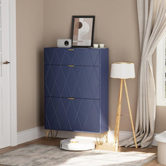 Schoenenrek - Schoenenkast - 80x24x120 cm - Blauw - UEV