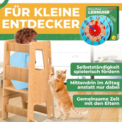 KIDIZ® Leertoren voor kinderen - Verstelbaar - tot 50kg - Bruin