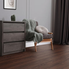 Laminaat - PVC vloeren - 91,5x15,3 cm - 2,23 m²/16 planken - Donkerbruin - ML-Design