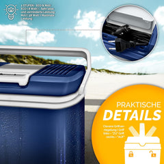 Koelbox Elektrisch – 12V en 230 volt - Coolbox - Frigobox - 24L – Blauw