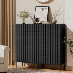Commode - Dressoir - Ladekast - 60x34x110 cm - Zwart - UEV