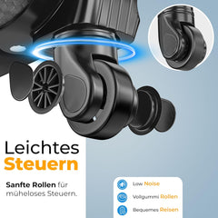 Kofferset - 4 delig - Trolley - Reiskofferset - Zwart - KESSER®