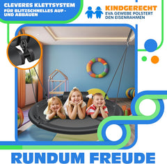 Nestschommel - Buitenspeelgoed - Schommel - 60 cm - Antraciet - KESSER®