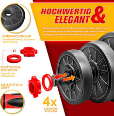 Dumbells set - Gewichten set - Halterset - Verstelbaar - 40 kg - Rood - RE:SPORT