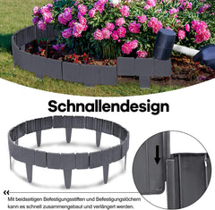 Borderrand - Gazonrand - Tuinrand - 10m - Antraciet - UISEBRT