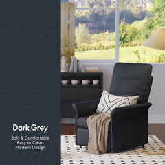 Fauteuil met armleuning - Relaxfauteuil - Relaxstoel - Elektrisch - Donkergrijs - X1DG-V2 - FLEXISPOT