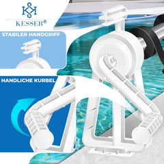 KESSER® Zwembadhaspel - Zwembadopwinder - 1,05m-6,15m