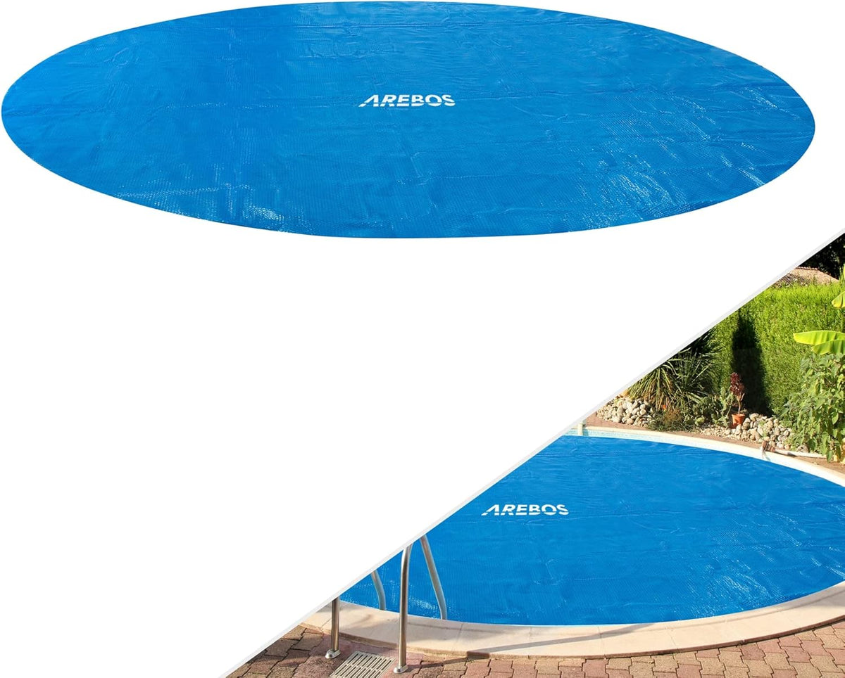 Zwembad Afdekzeil - Rond - Solarzeil - 305 cm - Blauw - Arebos