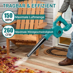 Bladblazer met accu - Elektrische bladblazer - 18V - Groen