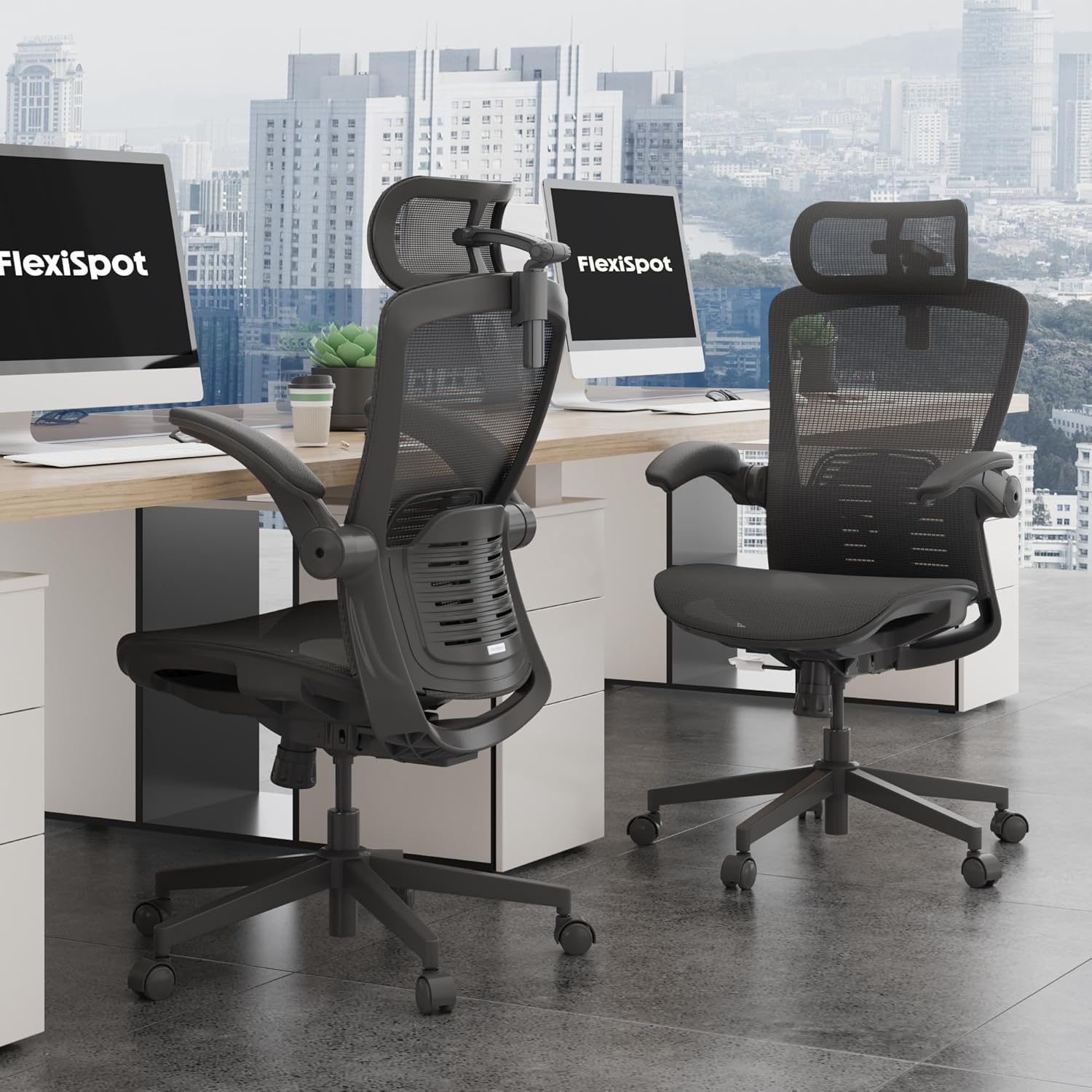 Ergonomische Bureaustoel -  Office Chair - Gamestoel - Volwassenen - Zwart - FLEXISPOT