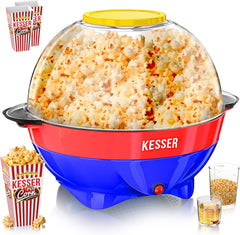 KESSER® Popcornmachine - Popcornmaker - 800W - 5,5L - Blauw