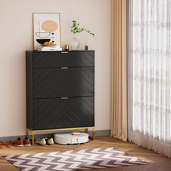 Schoenenkast - Schoenenrek - 80x24x122 cm - Zwart - UEV