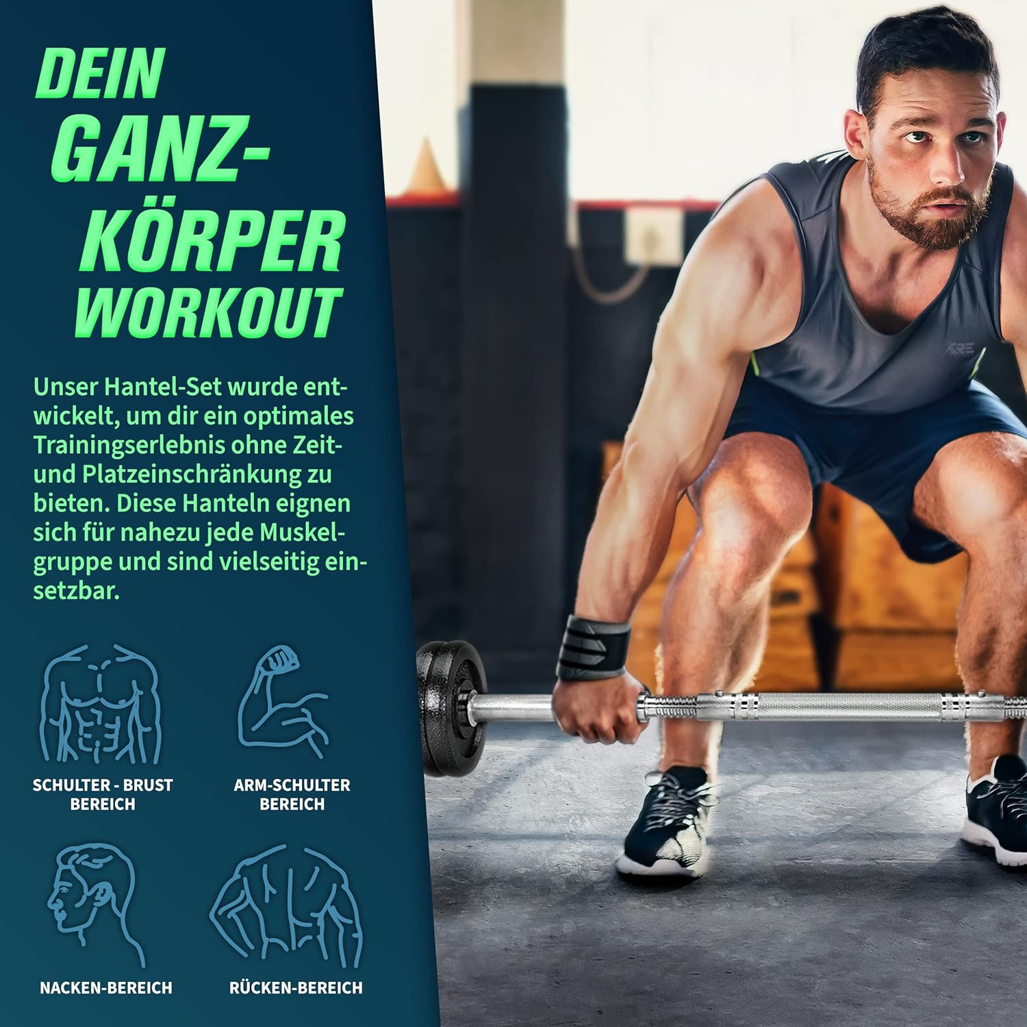 Halterschijven - Halterset- Gietijzer - 15 kg - RE:SPORT
