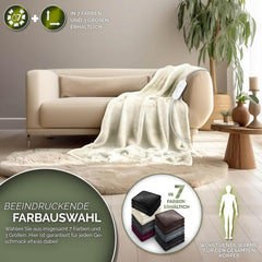 Elektrische deken - Warmtedeken - 2 persoons - 180x200 cm - Beige - Sinnlein®