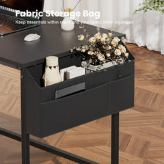 Bureau - Computertafel - Computerbureau - 80x50 cm - Zwart - HLFURNIEU