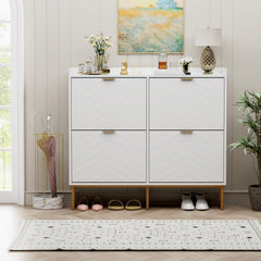 Schoenenkast - Schoenenrek - 100x103,5x24 cm - Wit - UEV