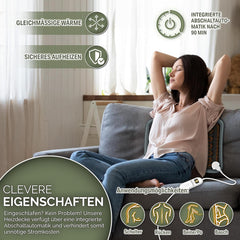 Warmtekussen - Elektrisch kussen - 30x60 cm - Antraciet - Sinnlein®