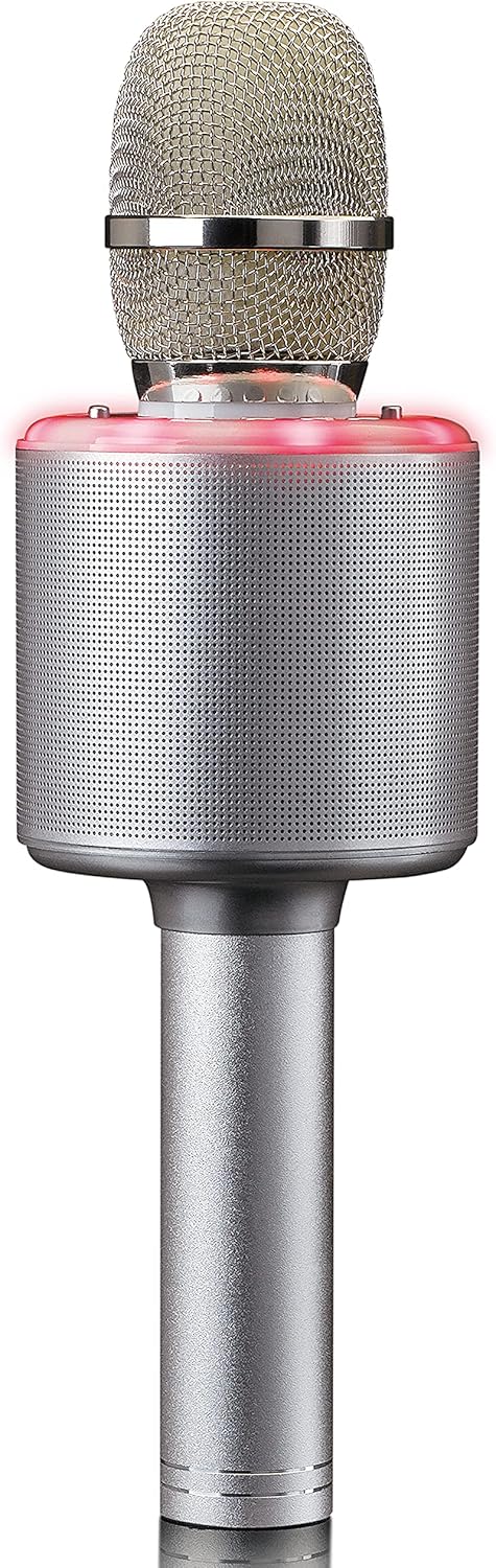 Karaoke Microfoon – met Bluetooth - Zilver – Lenco - BMC-085 •