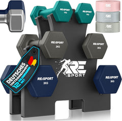 Dumbells set - Gewichten set - Halterset - 12 kg - RE:SPORT