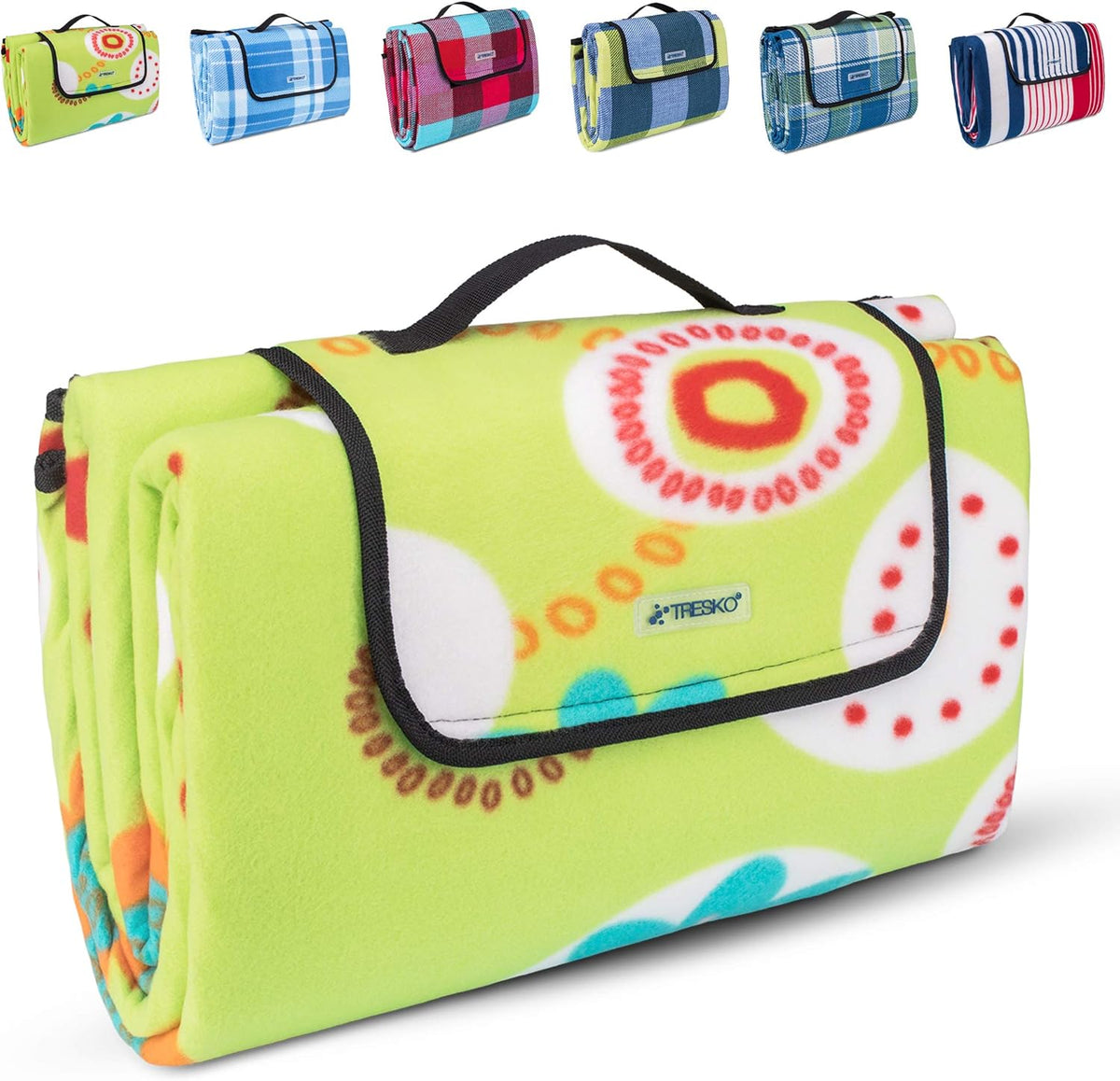 Picknickkleed - Picknickdeken - Buitenkleed - Waterdicht - 200x200 cm - Wasbaar - Groen - TRESKO
