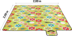 Picknickkleed - Picknickdeken - Buitenkleed - Waterdicht - 200x200 cm - Wasbaar - Groen - TRESKO