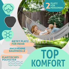 Kesser® Hangmat - Belastbaar tot 300kg - 320x150cm - Grijs