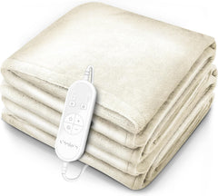 Elektrische deken - Warmtedeken - 2 persoons - 180x200 cm - Beige - Sinnlein®