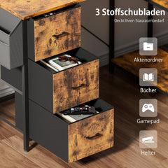 Bureau - Computertafel - Computerbureau - 120x78 cm - Bruin •