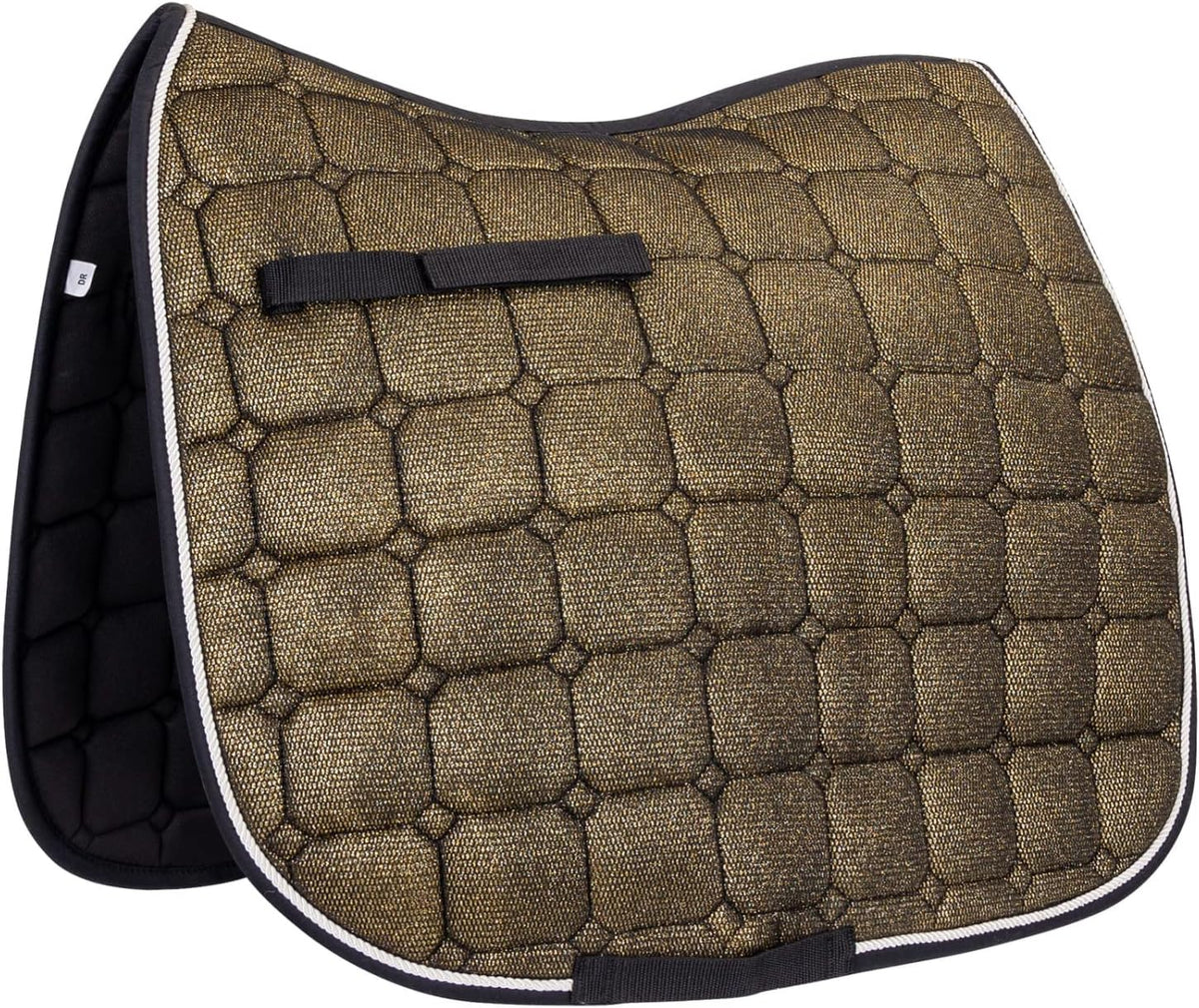 Zadeldek voor paard, ideaal om te springen, wattenpads, Zwart - Nobleza