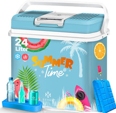 Koelbox Elektrisch – 12V en 230 volt - Coolbox - Frigobox - 24L – Blauw