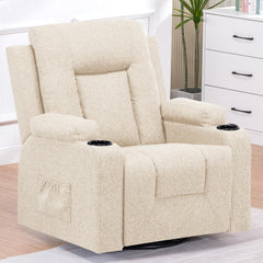Fauteuil met armleuning - Relaxfauteuil - Relaxstoel - Elektrisch - Beige - COMHOMA