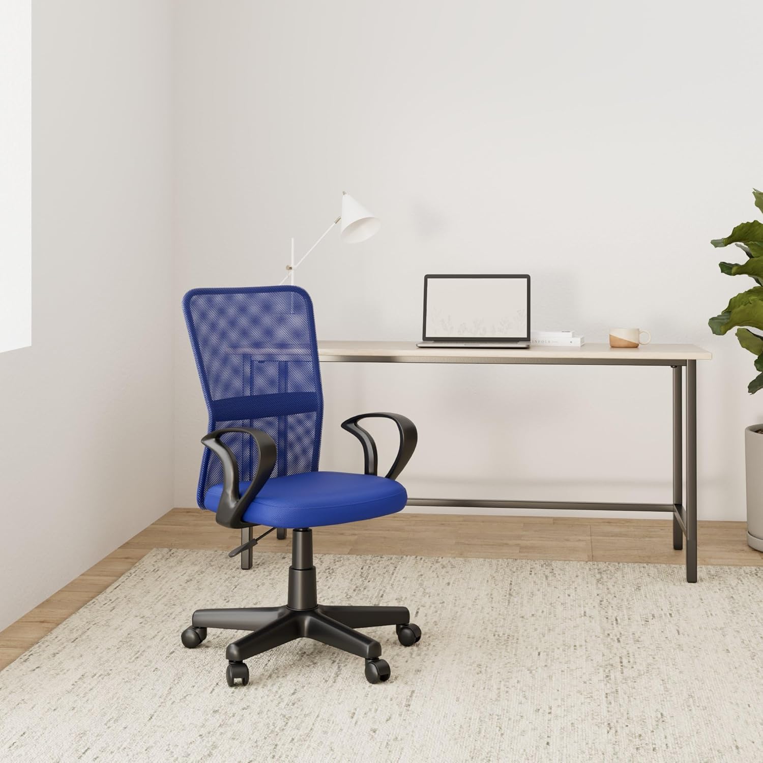 TRESKO Ergonomische Bureaustoel - Verstelbaar - Blauw