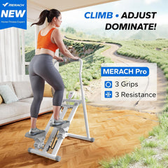 Stair Stepper - Stepper fitnes - Stair Master - Wit - MERACH