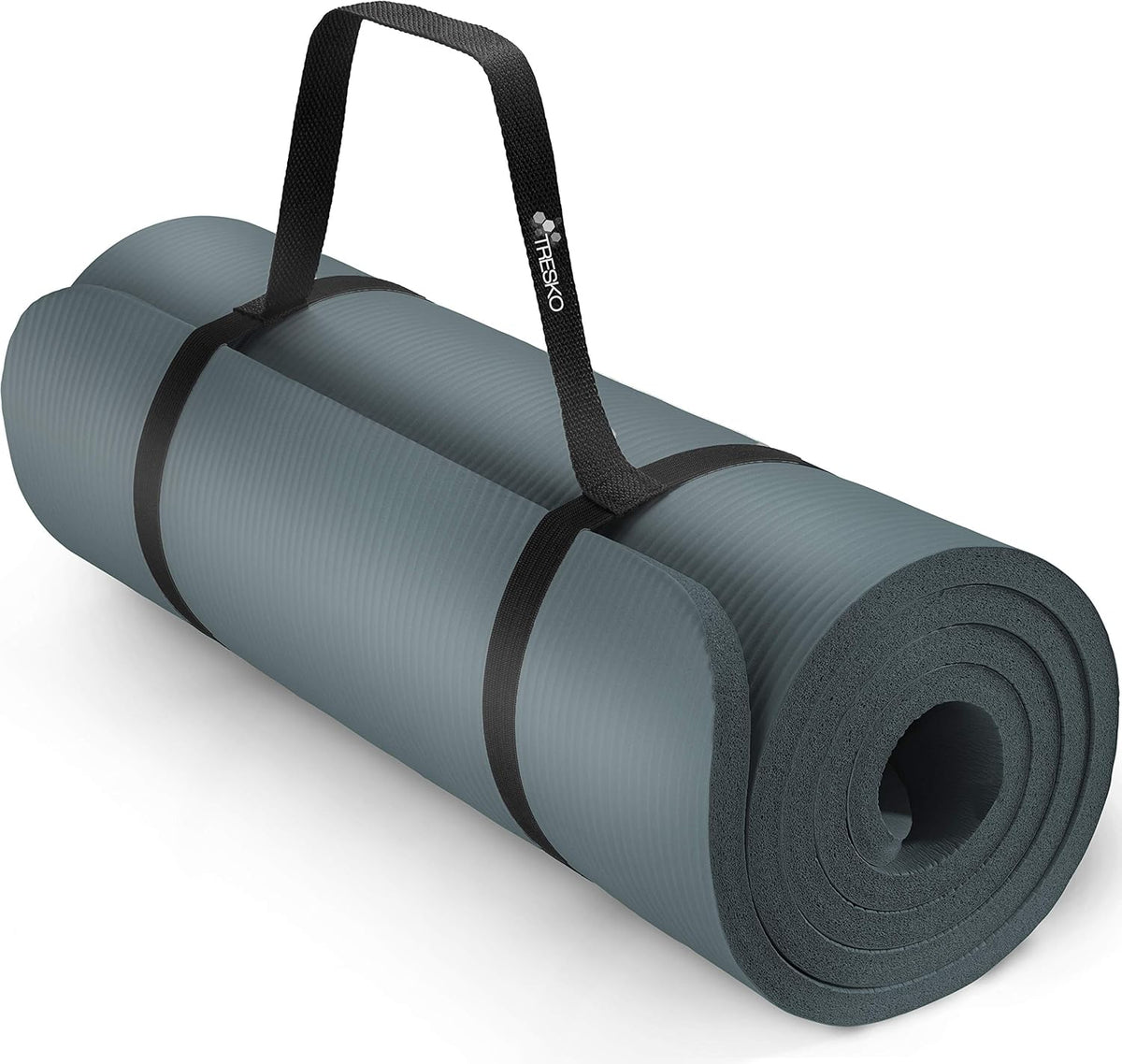 Yoga mat - Fitness mat - Sport mat - Anti slip - Extra dik - Grijs