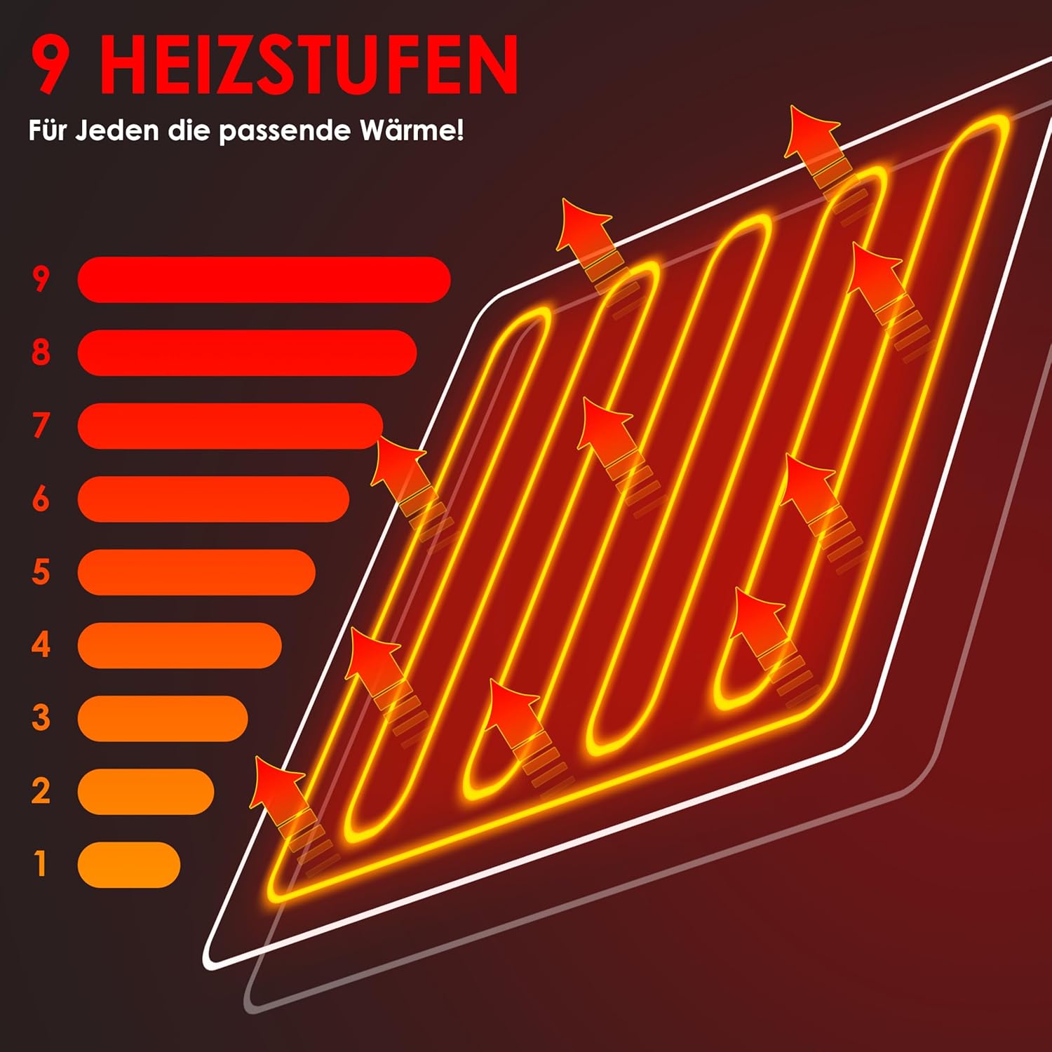 KESSER® Elektrische deken van pluche, 180 x 130 cm, grijs, TÜV SÜD GS getest, elektrische warmtedeken met timer, automatische uitschakeling, knuffeldeken, deken, 9 temperatuurniveaus, wasbaar tot 40