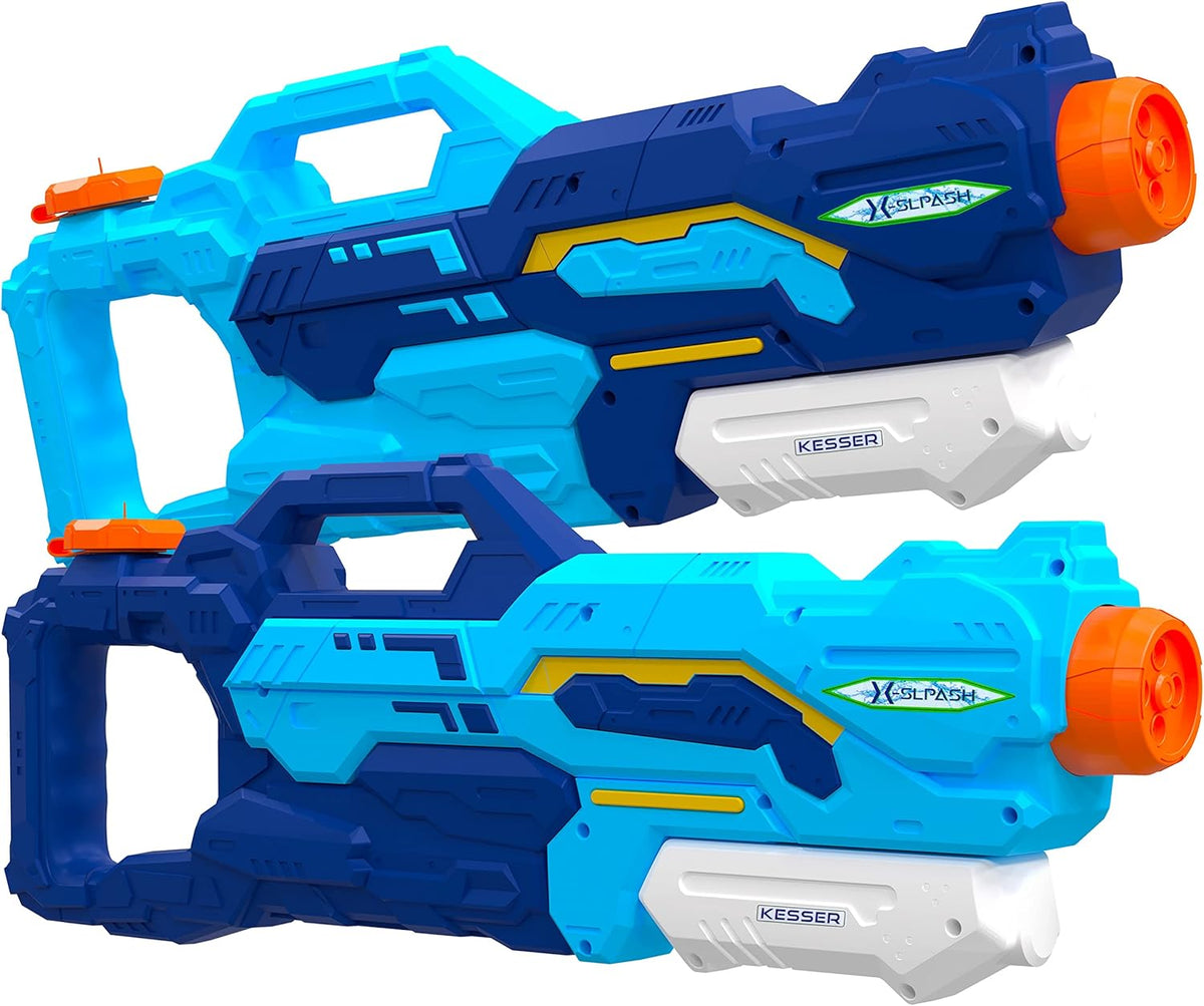 KESSER® Waterpistool - Set van 2 - Bereik 10-11 meter - Blauw •